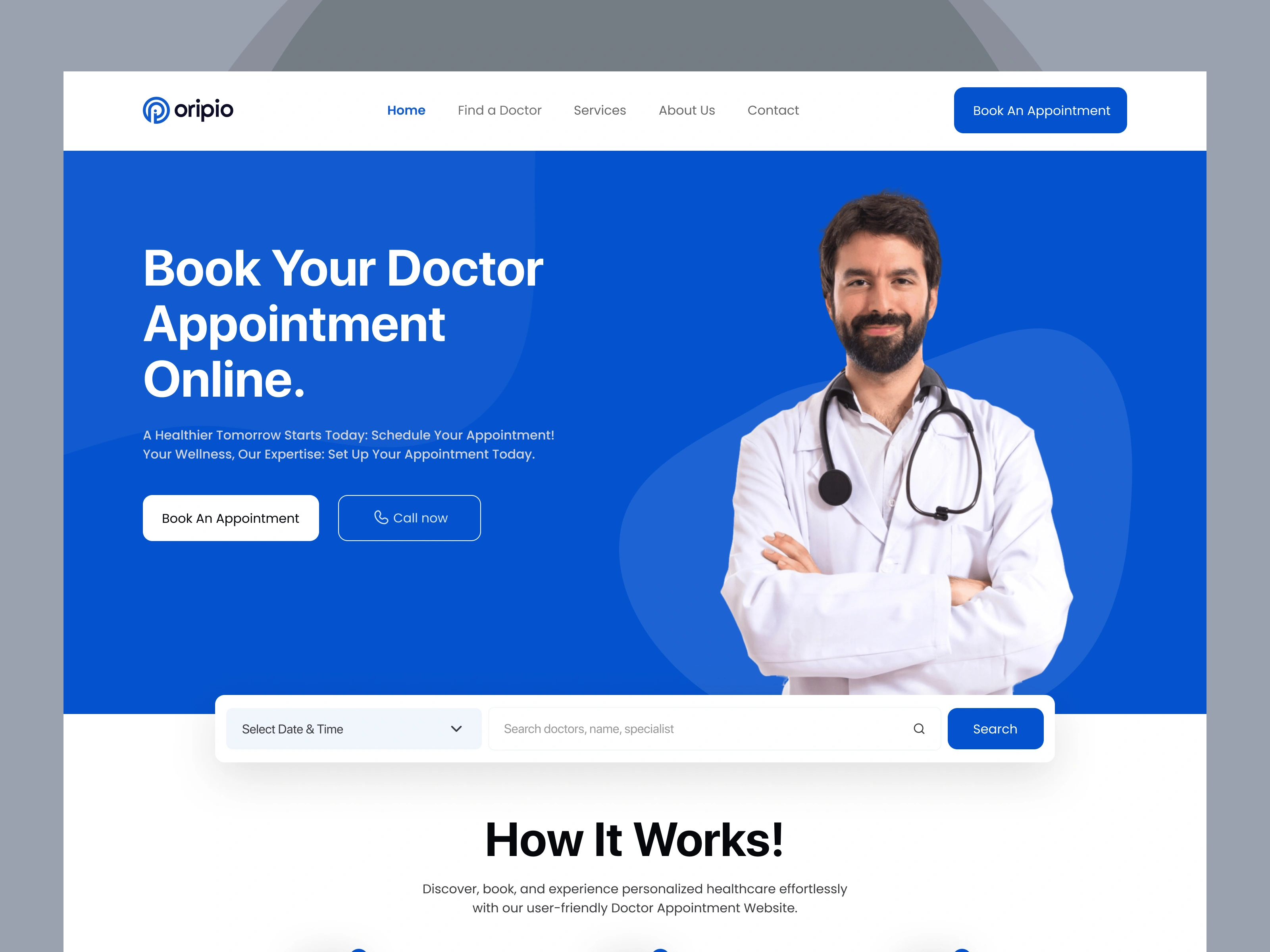 Doctor Website Interface