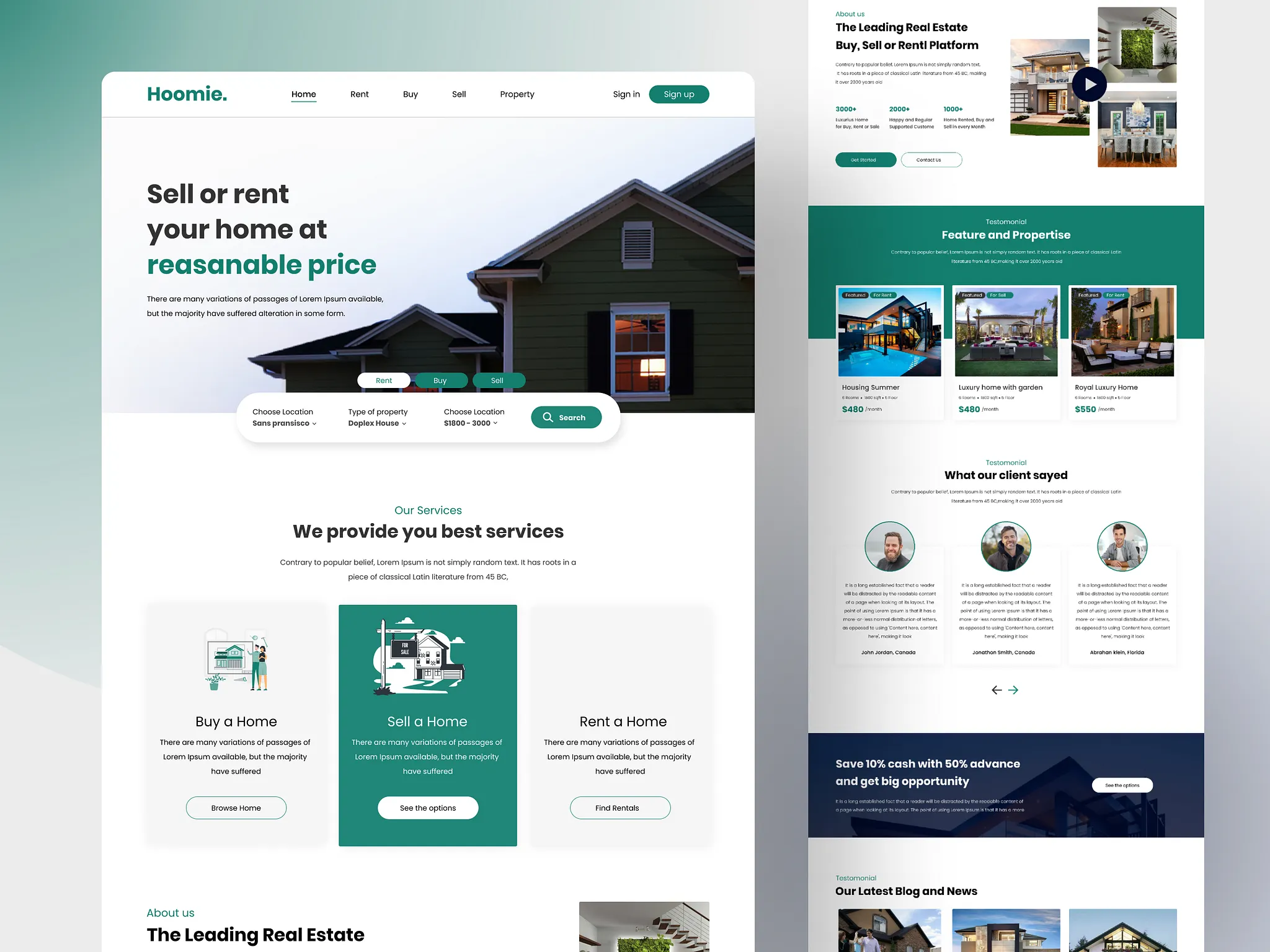 Real Estate Interface